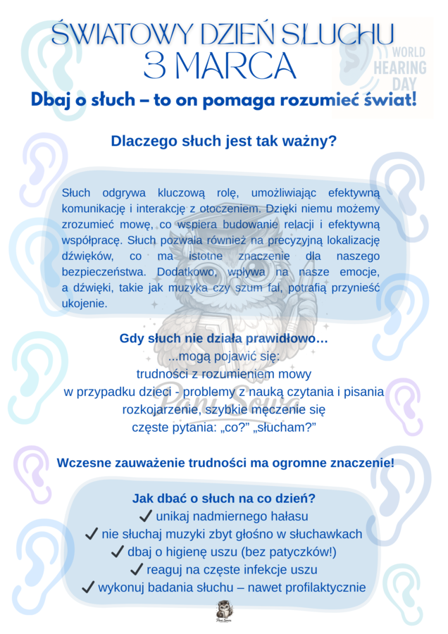 Plakat - Światowy Dzień Słuchu