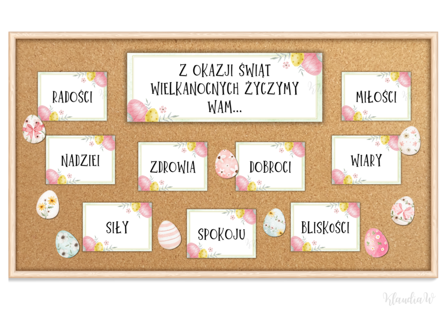 Wielkanocne życzenia - gazetka (wersja 2)