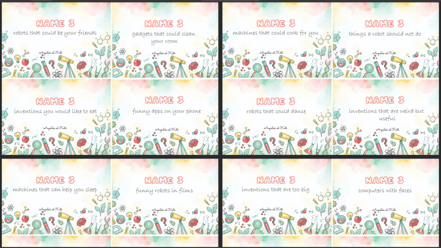 Science (Nauka i technika) gra Name 3 /40 kart