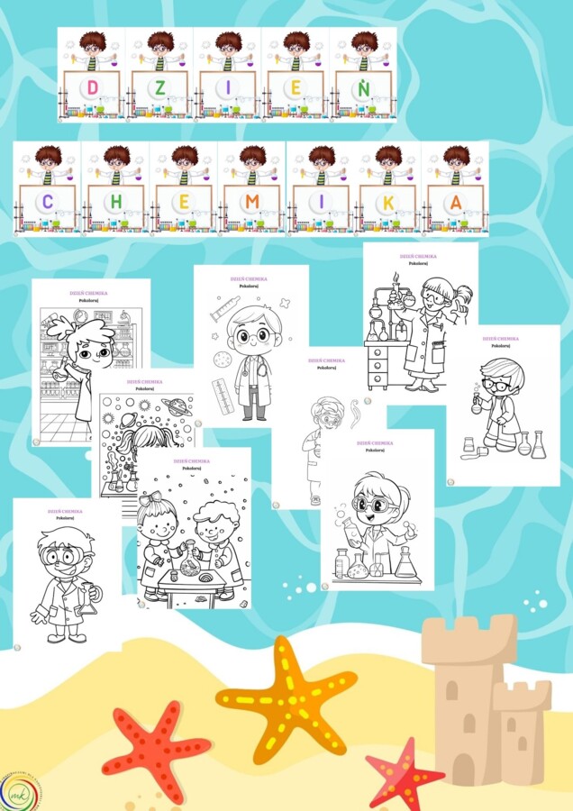 DZIEŃ CHEMIKA - KOLOROWANKI