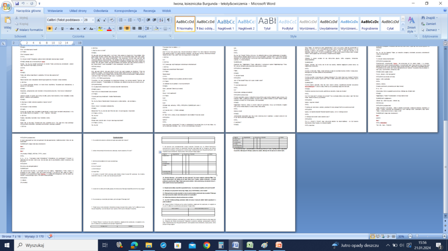 Iwona, księżniczka Burgunda - fragmenty tekstu i ćwiczenia