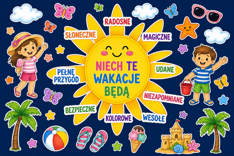 Niech te wakacje będą… – gazetka szkolna na zakończenie roku