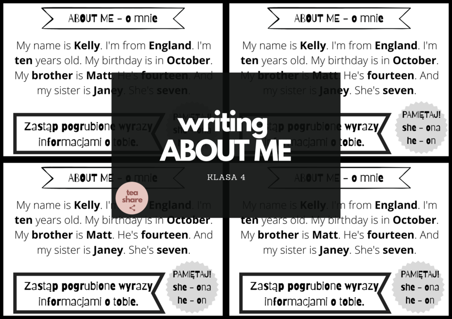 About me - Writing
