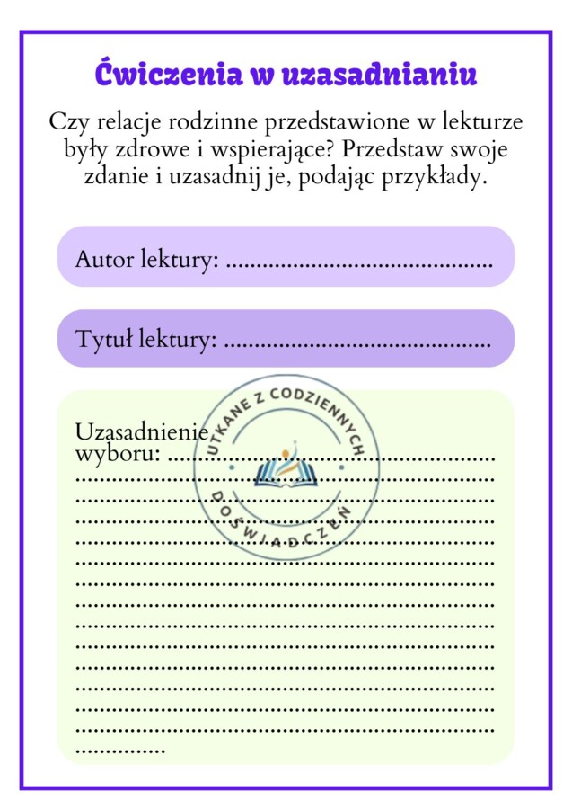 Karty graficzne, które zmienią Twoje lekcje- ćwiczenia w argumentowaniu i uzasadnianiu. Level 9.