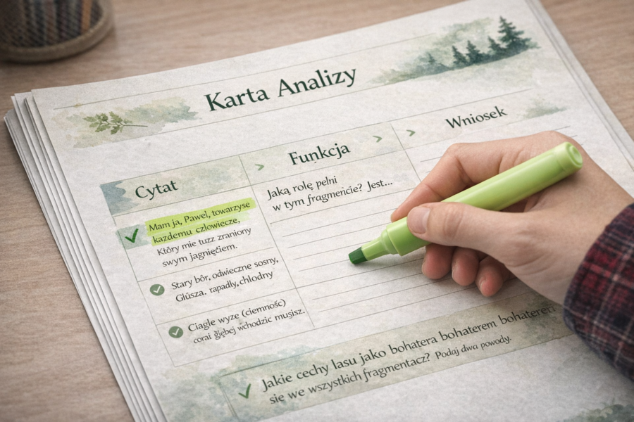 Las jako bohater literacki