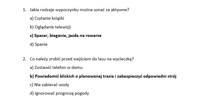 Test- Ja i moje otoczenie