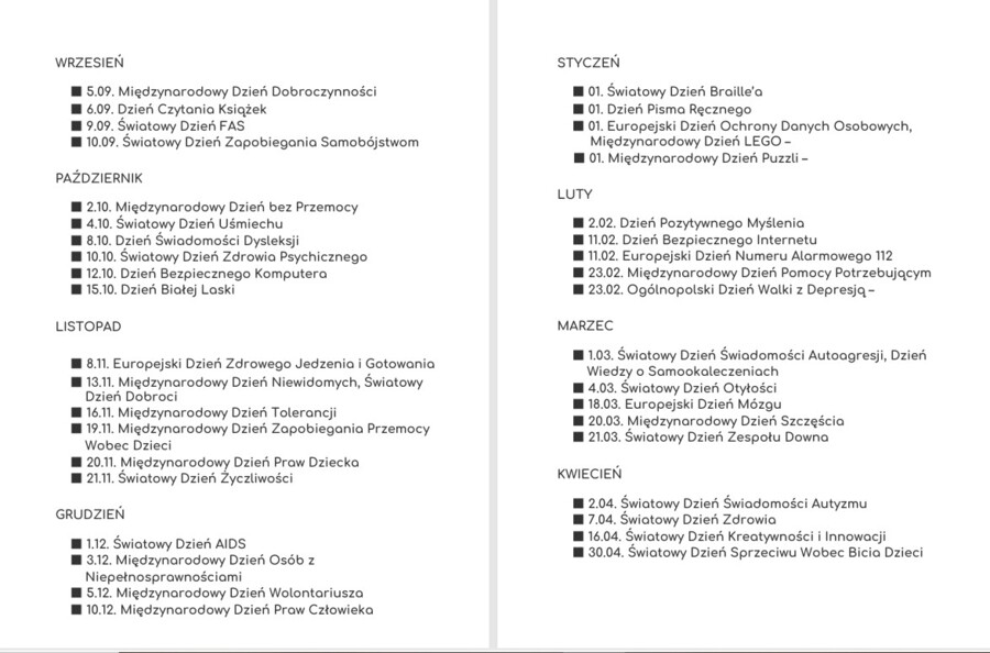 DNI TEMATYCZNE NA CAŁY ROK- mega pakiet idealny dla pedagoga