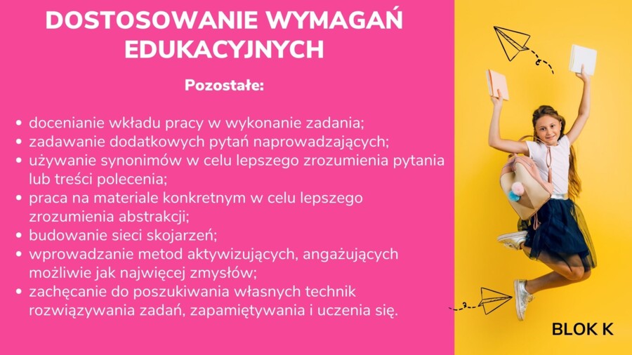 "Od opinii nauczyciela do dostosowań wymagań"