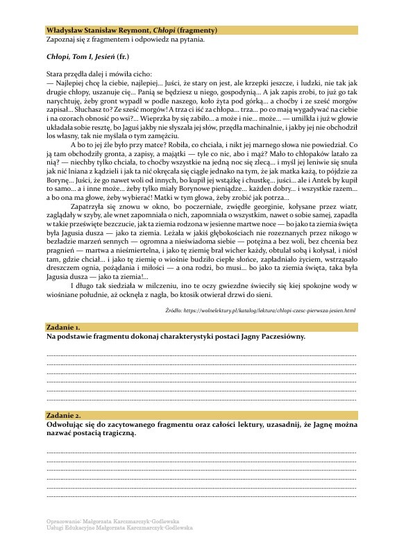 Zestaw - lekturownik dla LO część I i II