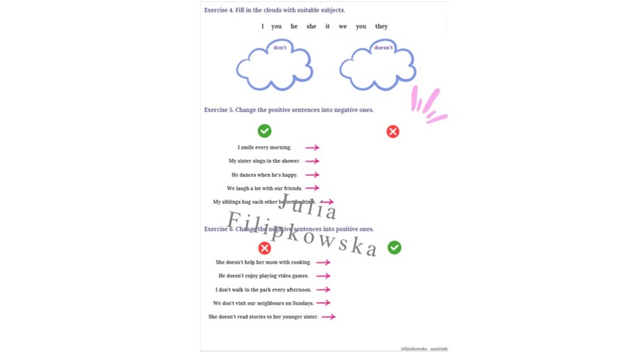 Present Simple/ Worksheet/ Zestaw zadań/ Teoria i Praktyka/ Teoria/ Theory/ Zadania/ Pakiet/ Karta pracy/Speaking/ Gramatyka/ Grammar/ English Grammar/ Matura/ Notatka/ SP 4/ SP 4-6/ SP 7-8/ SP 8/ Klasy 7-8/ Klasa 8/ Gotowa lekcja