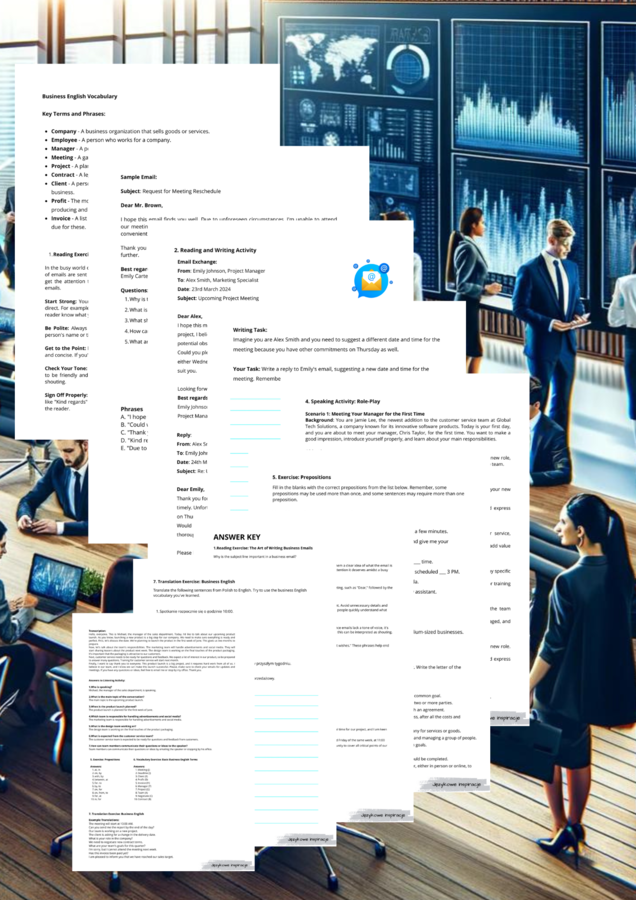 Introduction to Business English. Angielski biznesowy.
