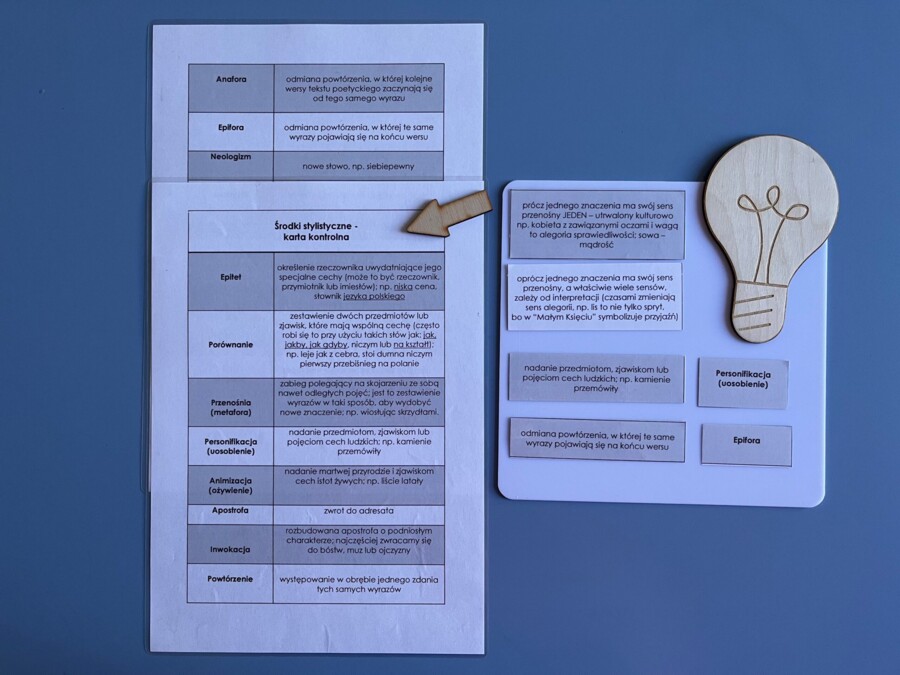 Środki stylistyczne - definicje - tabela