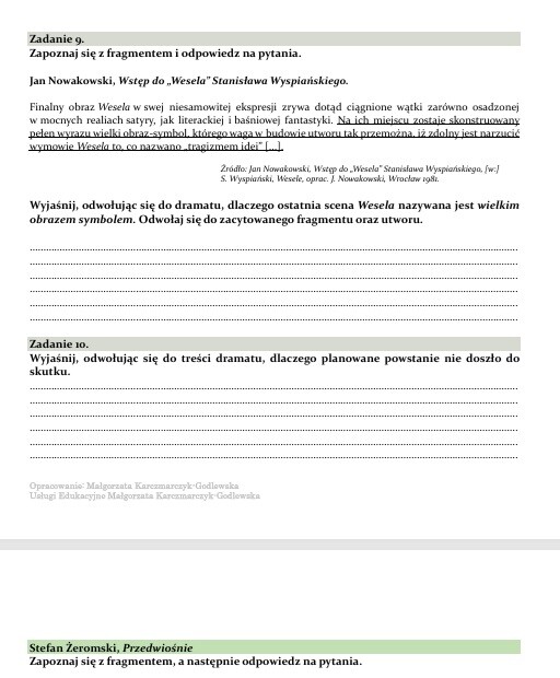 Zestaw - lekturownik dla LO część I i II