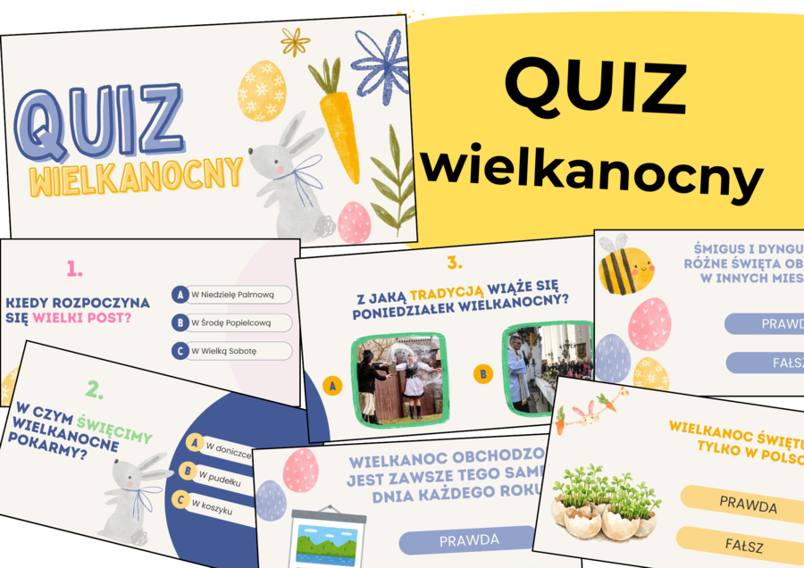 Świąteczny quiz wielkanocny — gotowy materiał dla nauczyciela