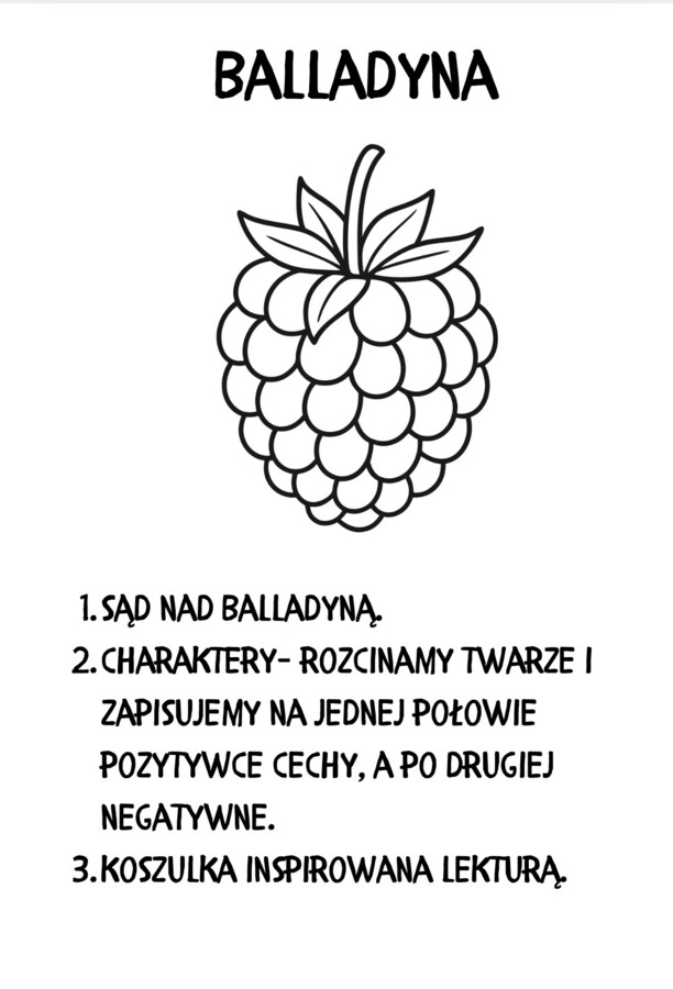 Balladyna zestaw aktywności