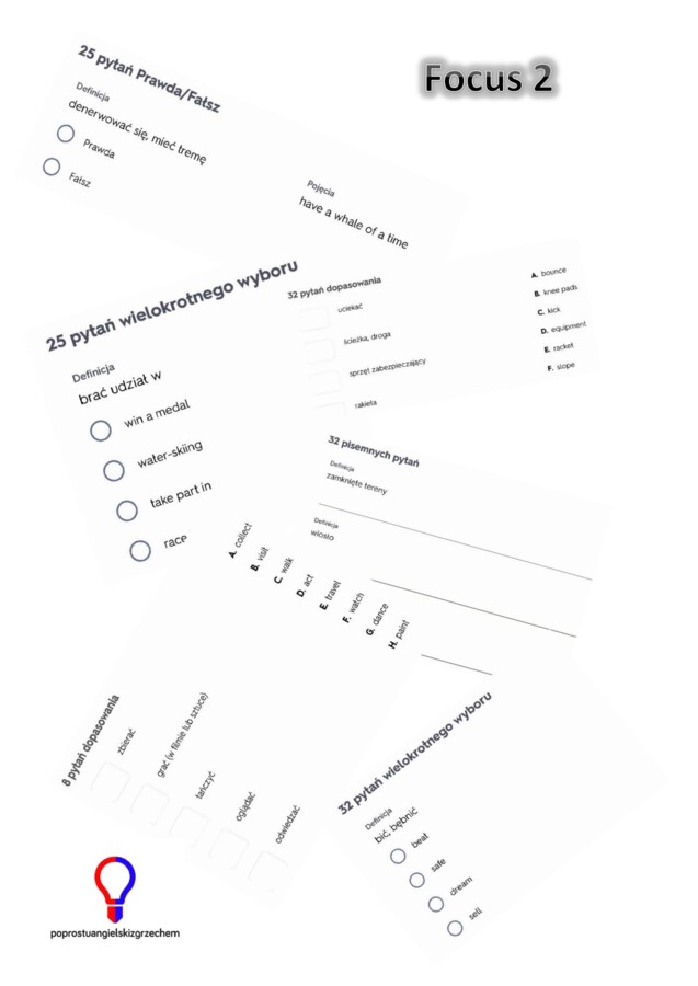Focus 2 – Unit 3 – testy