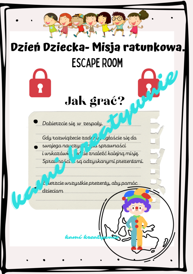 Dzień dziecka- escape room