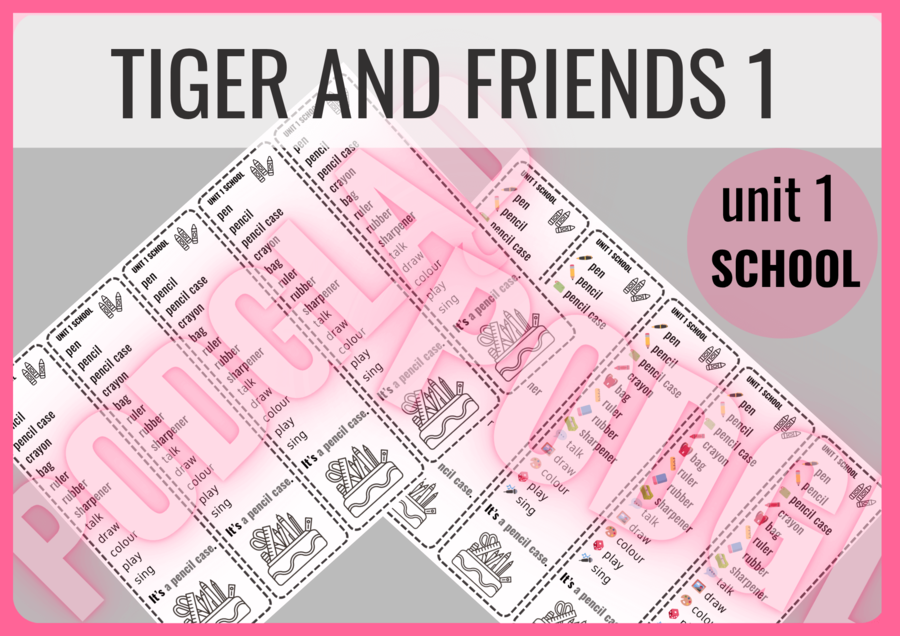 Tiger and Friends 1 unit 1 – zakładki do książki