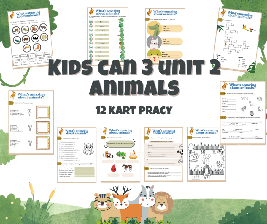 Kids can 3 unit 2 -animals
