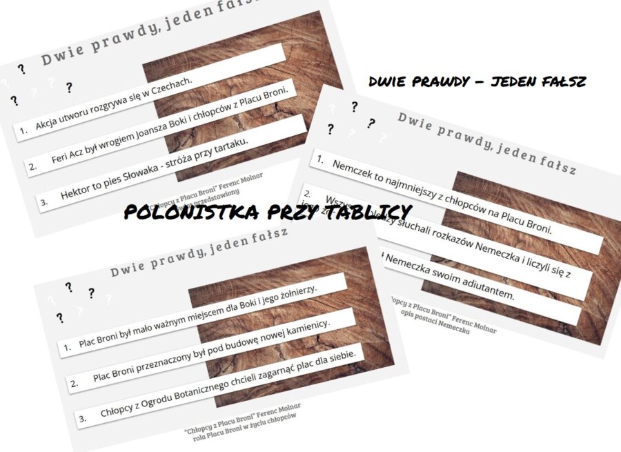 2 prawdy i fałsz "Chłopcy z Placu Broni"