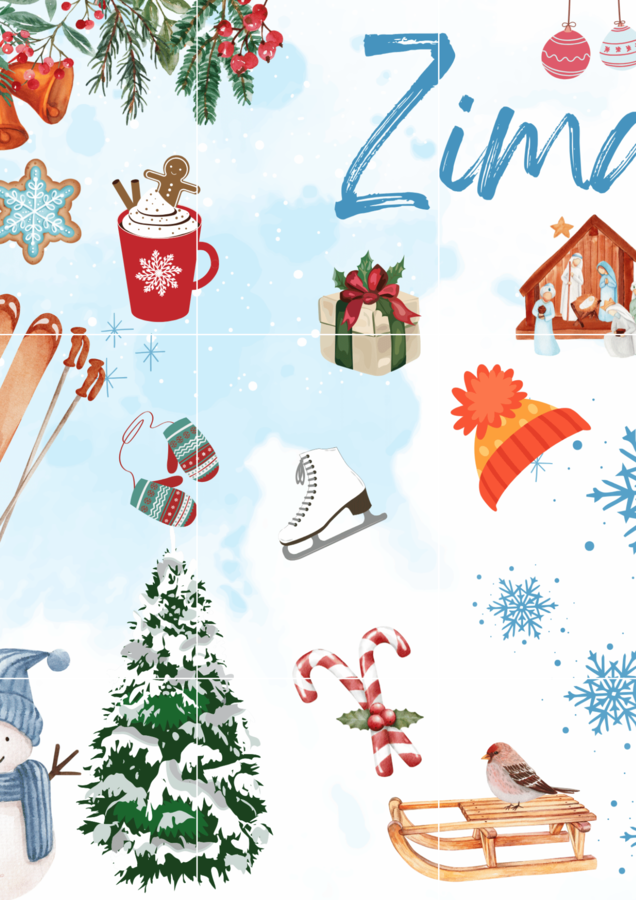 Plakat w formie XXL- Zima