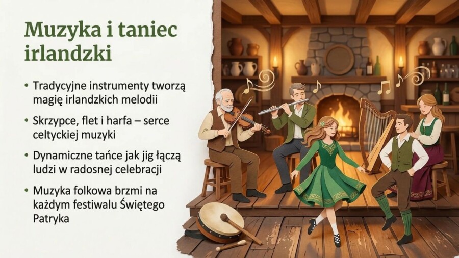 Dzień Świętego Patryka - Irlandia, symbole i tradycje (gazetka szkolna / prezentacja, 19 plansz)