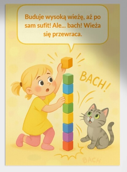 Książeczka obrazkowa "Deszczowy dzień u Kasi"