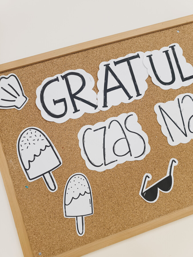 GAZETKA - "Gratulacje! Czas na wakacje!"