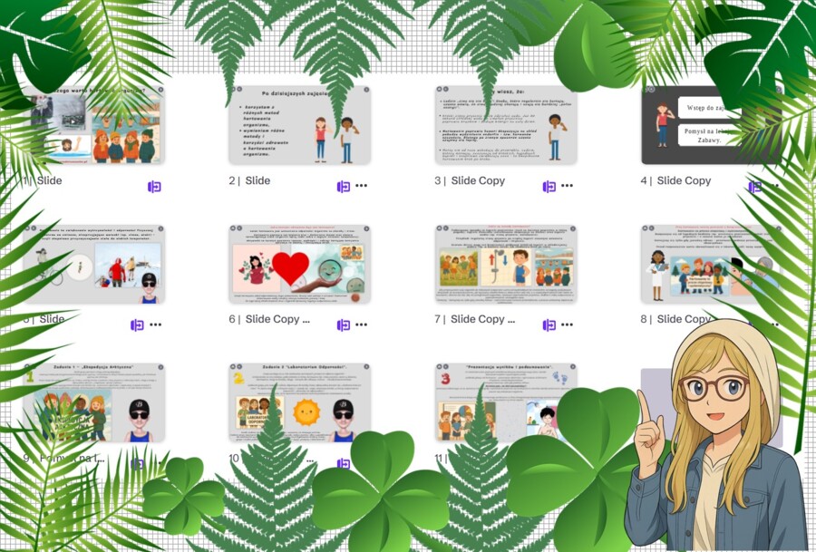 Prezentacja multimedialna w genial.ly „Dlaczego warto hartować organizm?”. Edukacja zdrowotna. Klasa 7. Dział „Nasze zdrowie”.