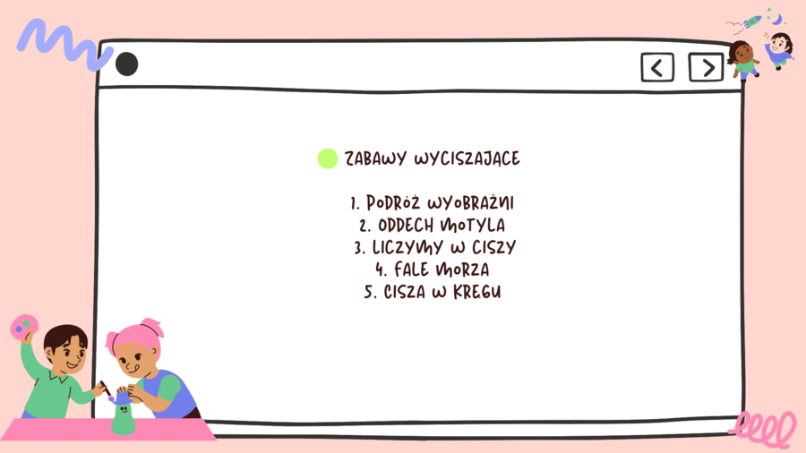 Bank zabaw na dywanie dla klasy 2