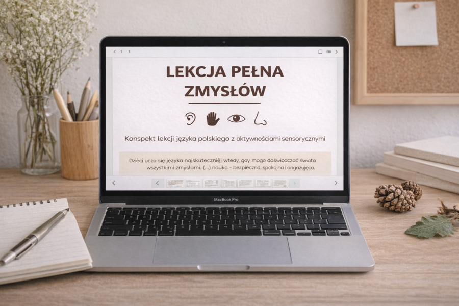 Konspekt lekcji z aktywnościami sensorycznymi