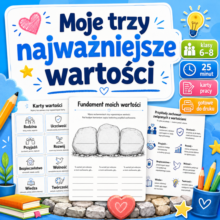 Moje trzy najważniejsze wartości