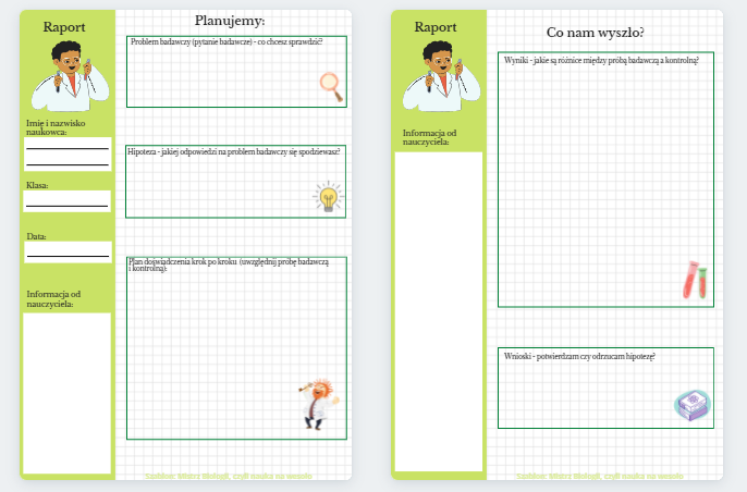 Raport z doświadczenia - dwustronny