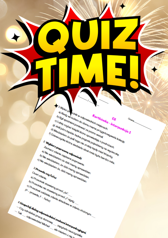 Kartkówka E8 - interpunkcja