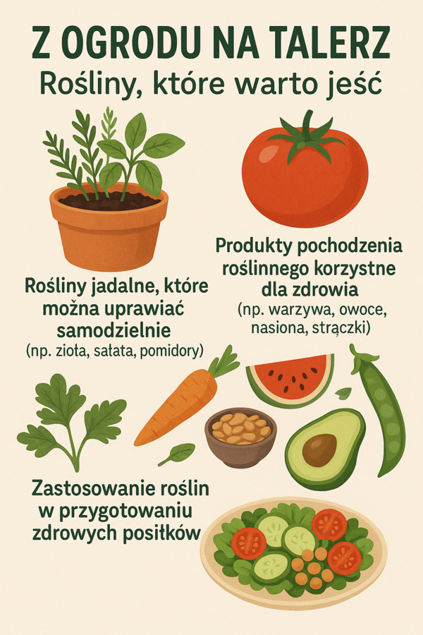 Lekcja 12 – Z ogrodu na talerz - rośliny, które warto jeść.