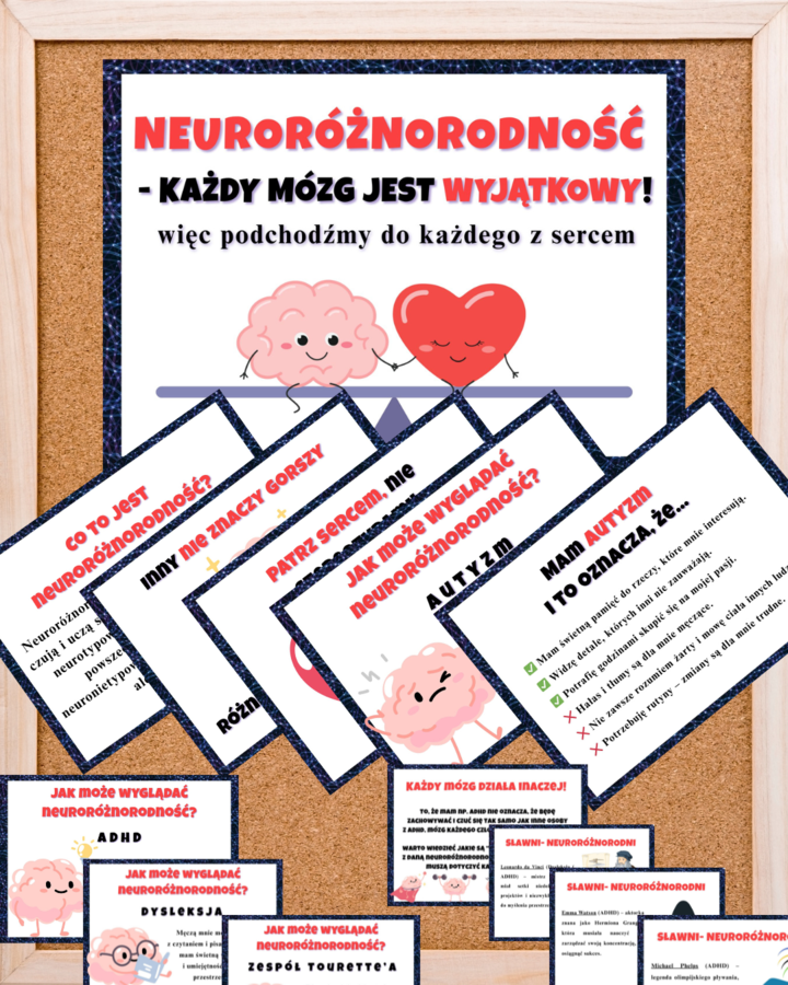 Gazetka "Neuroróżnorodność. ADHD, autyzm, dysleksja, dyskalkulia, Zespół Tourette’a"- pedagog specjalny
