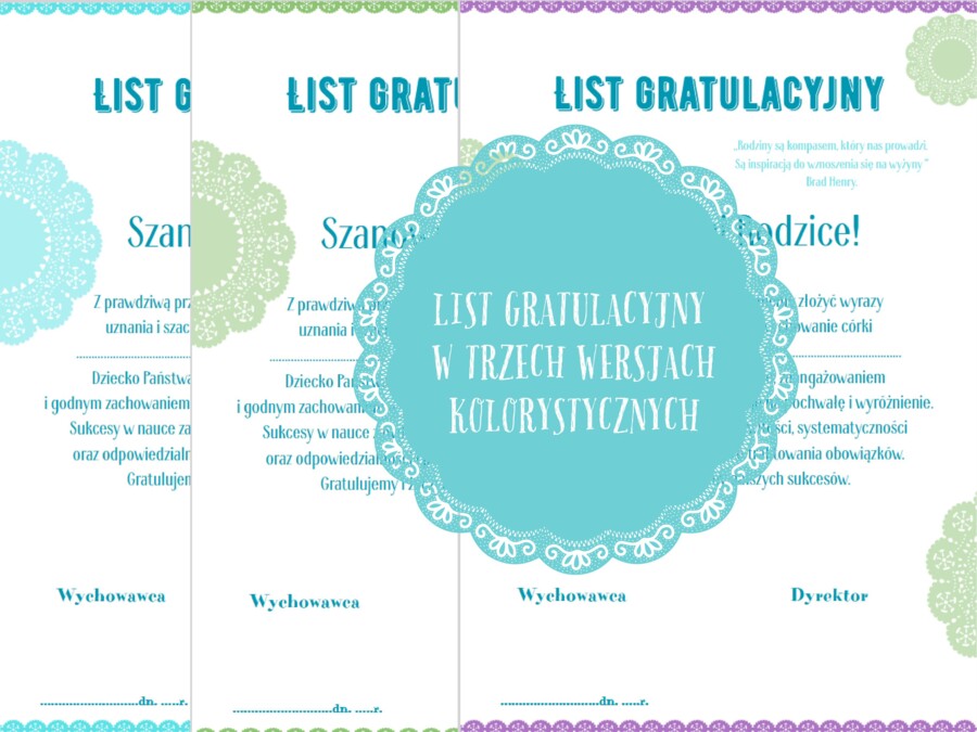 List gratulacyjny