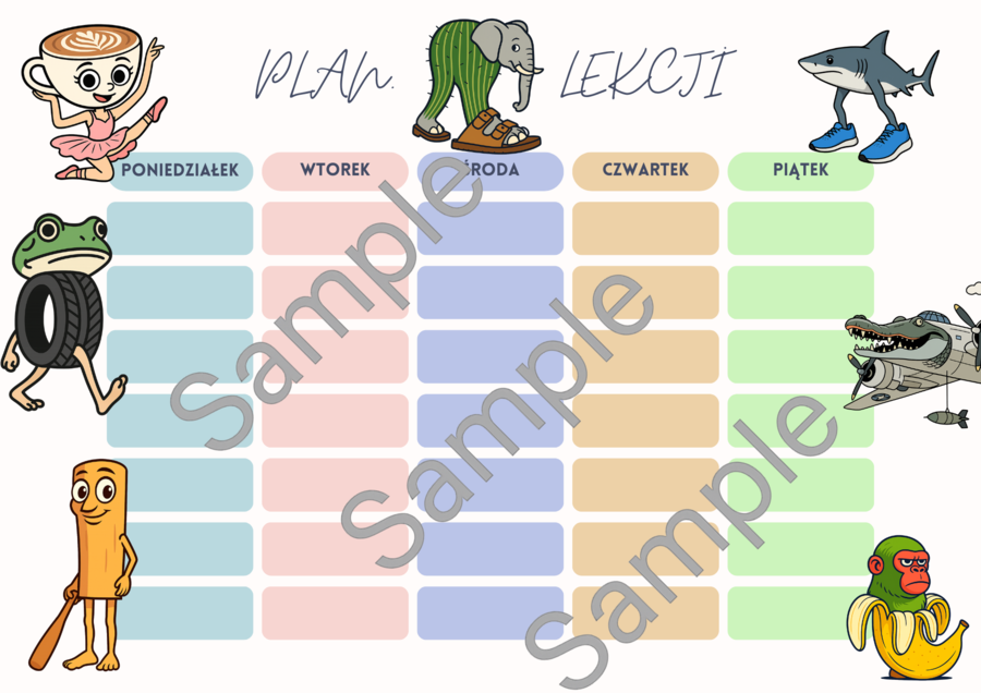 Plan lekcji Brainrot