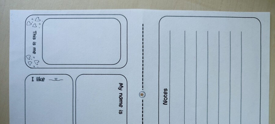 Name tag - język angielski - początek roku szkolnego