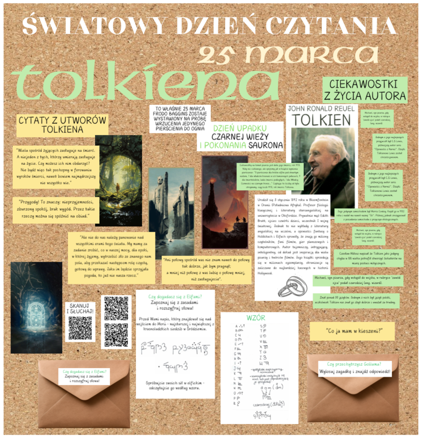 25 MARCA - ŚWIATOWY DZIEŃ CZYTANIA TOLKIENA - gazetka