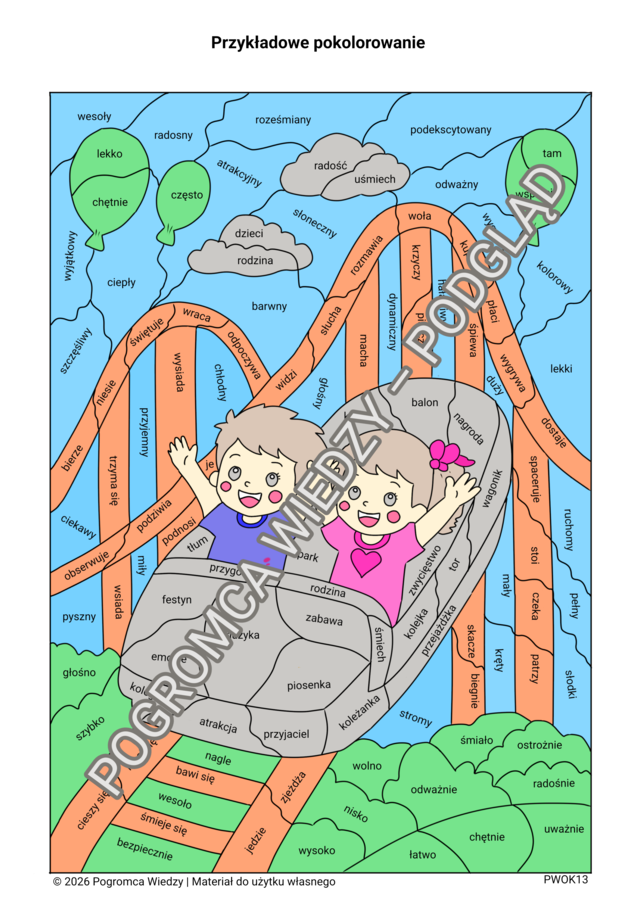 Festyn czas zacząć - karta pracy + klucz odpowiedzi