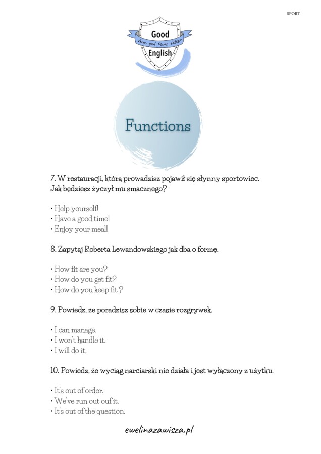 E8 REVISION SETS/ UNITS 9-13. Powtórzeniowe zestawy egzaminacyjne.