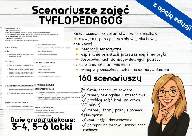 Scenariusze zajęć Tyflopedagogika, Tyflopedagog