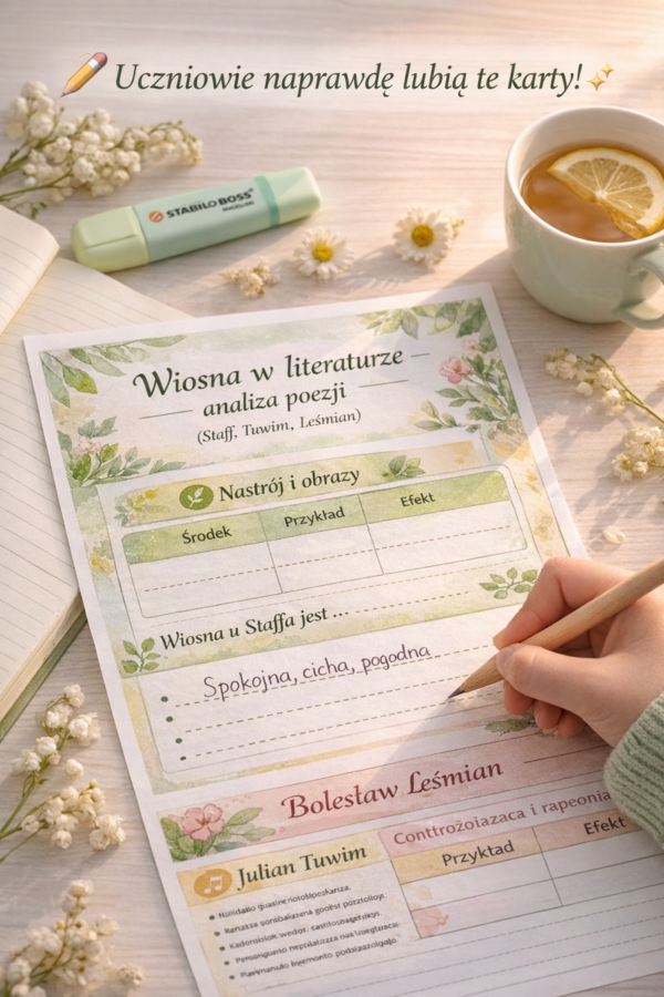 Wiosna w literaturze – analiza poezji (Staff, Tuwim, Leśmian)