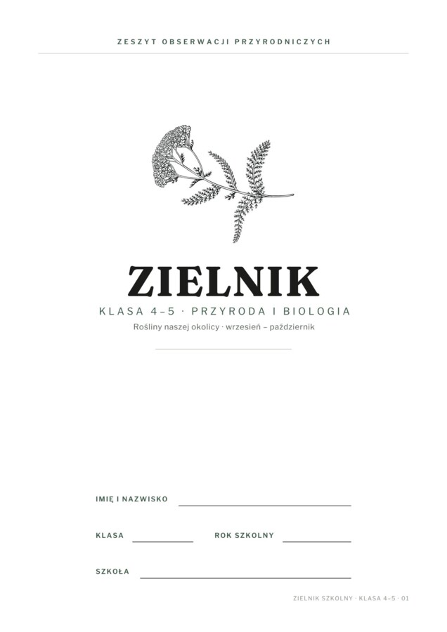Zielnik szkolny – klasy 4–5 | przyroda i biologia