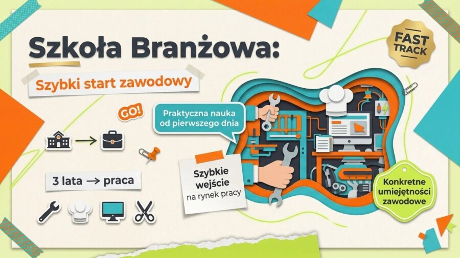 Ósmoklasista. Plan na przyszłość – wybór szkoły, rekrutacja i spokojna głowa przed egzaminem (gazetka / prezentacja)