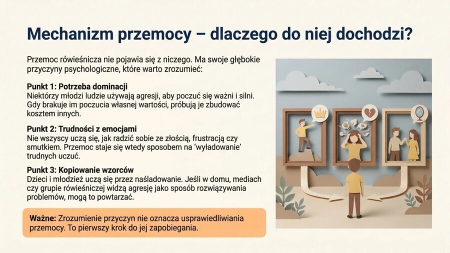 Przemoc rówieśnicza (gazetka szkolna / prezentacja)