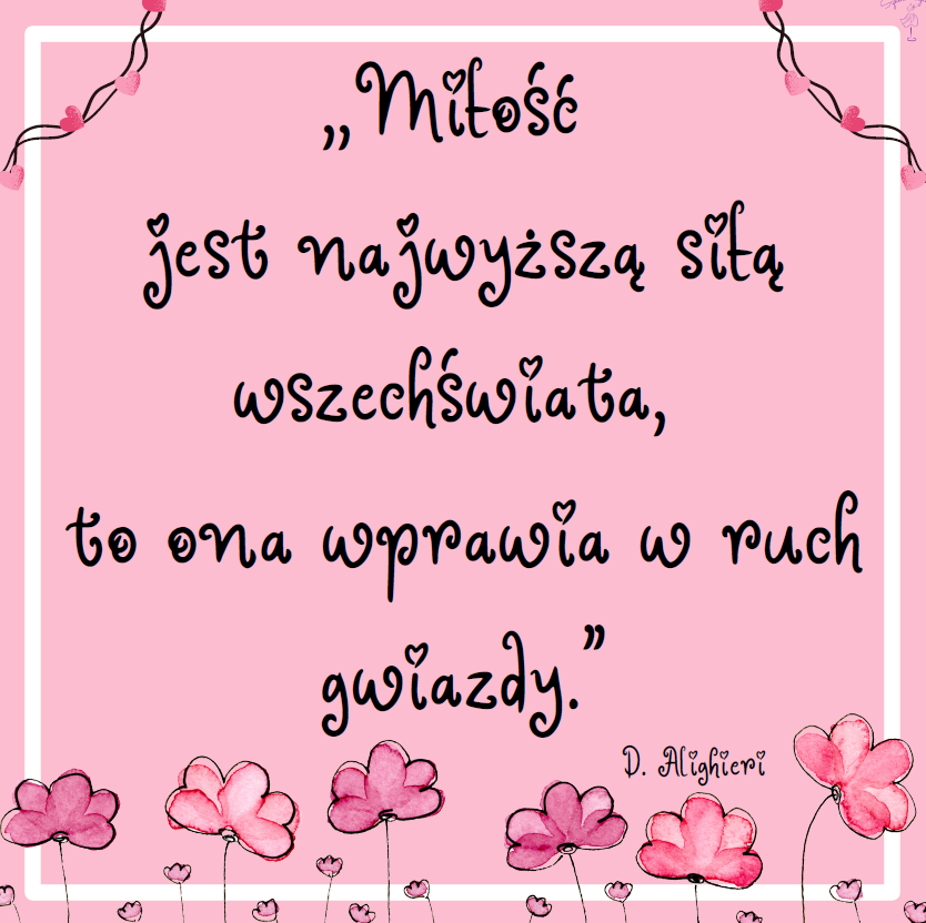 Walentynki - gazetka, cytaty o miłości, róż