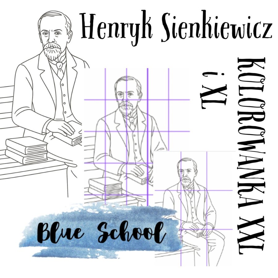 Henryk Sienkiewicz - kolorowanka XXL