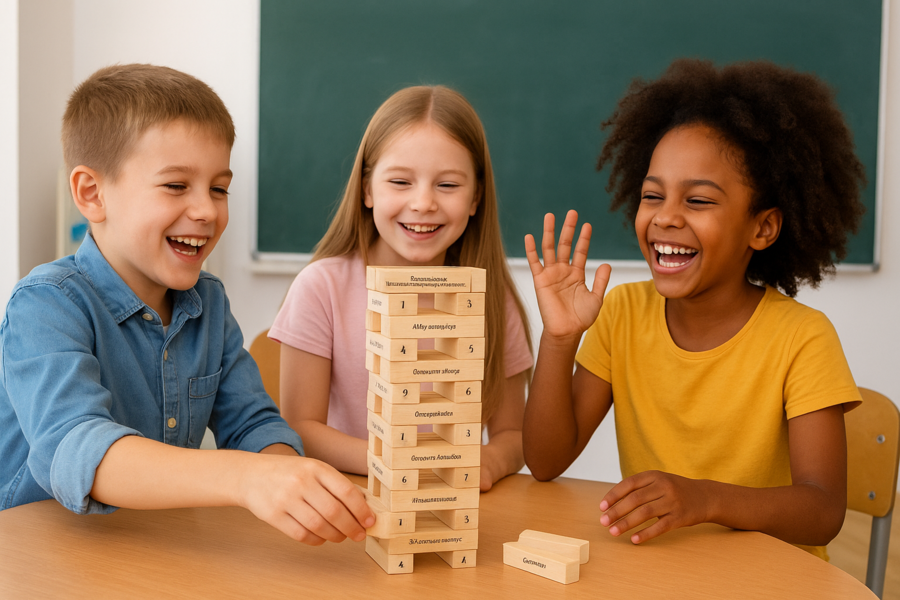 Wieża Emocjonalna – gra terapeutyczna - zestaw kart edukacyjnych/terapeutycznych do gry